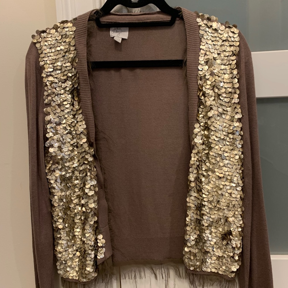 Sequin cardigan purchased at Anthropology